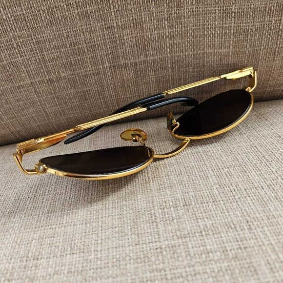 Lozza Women Vintage Sunglasses Gold Tone Frame Eye Wear Made in Italy - Picture 6 of 14